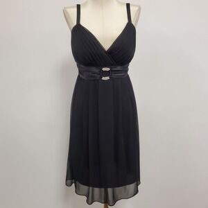 SL Fashions Womens Fairy Grunge Whimsigoth Babydoll Dress Size‎ 8 Black Cocktail